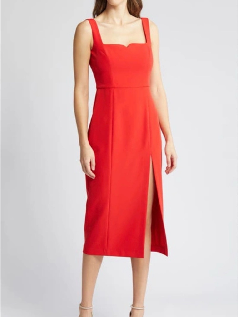 French Connection - Echo Crepe Neck Detail Dress - Picture 1 of 7